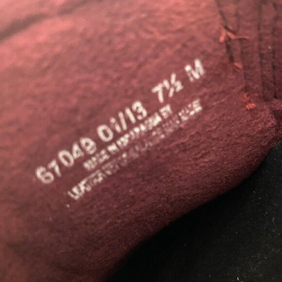 Clarks Red Leather Comfortable Clogs Size 7.5 - Picture 12 of 13